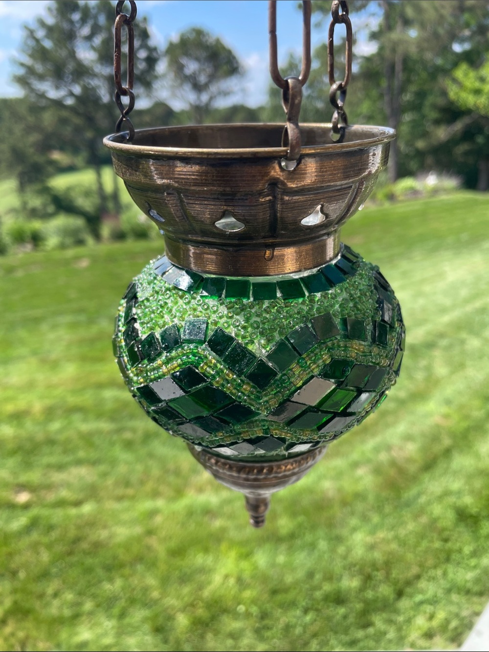 Turkish Moroccan Mosaic candle holder lantern